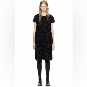 NWOT Comme des Garçons Black Tape Embroidery Midi Dress S